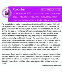 CHINESE ZODIAC – ROOSTER